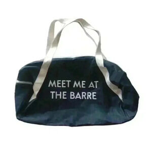 Private Party "Meet Me At The Barre" Blue Denim Gym Bag